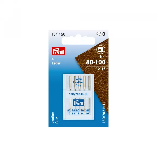 Prym Nähmaschinennadeln "Leder", 130/705, 80-100, sortiert