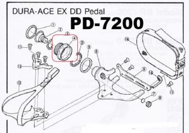 PEDALKOERPER SHIMANO PD-7200, LINKS