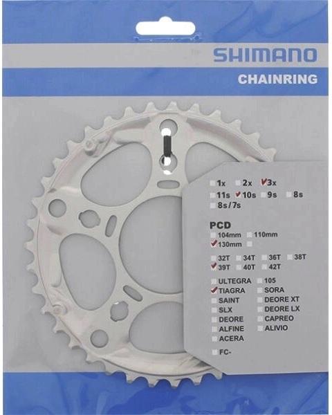 KETTENBLATT SHIMANO FC-4603, 39Z. 5-ARN, LK. 130MM, SCHWARZ