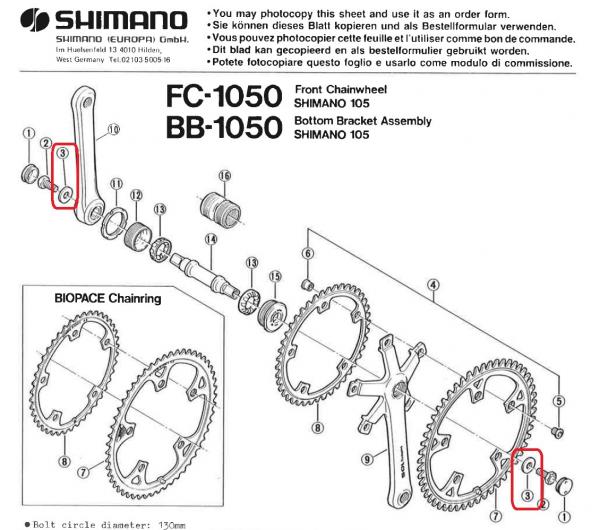 UNTERLEGSCHEIBE SHIMANO, M10, 1340400